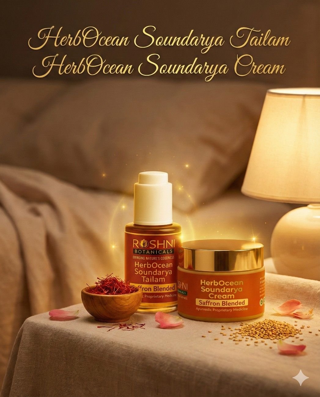 Ayurvedic Night Skincare Routine for Glowing Skin (Using Oil and Cream)